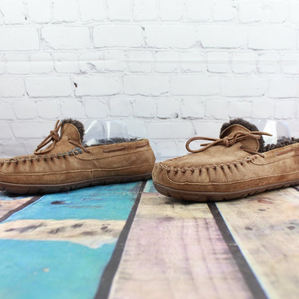 LL BEAN Lined Wicked Good Mocs Slippers Size 10 M - Picture 2 of 9